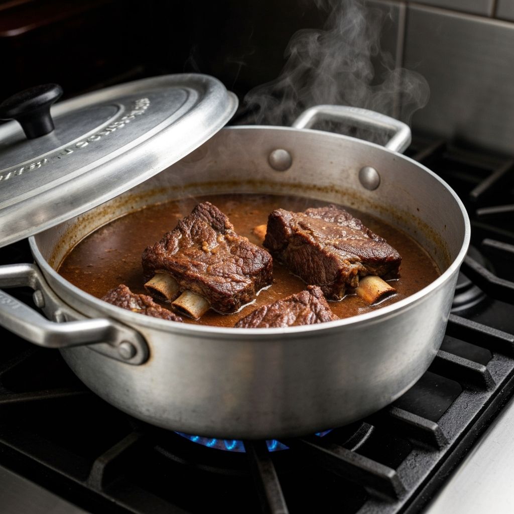 Braising in Magnalite Cookware