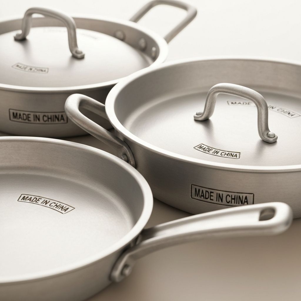 Made in China marking on reproduction aluminum cookware - not vintage